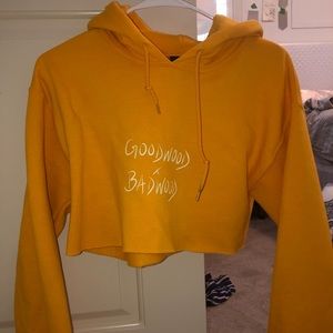 BADWOOD x GOODWOOD cropped hoodie
